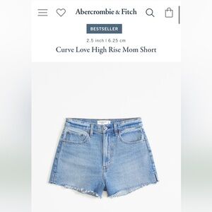 A&F | Curve Love High Rise Mom Short